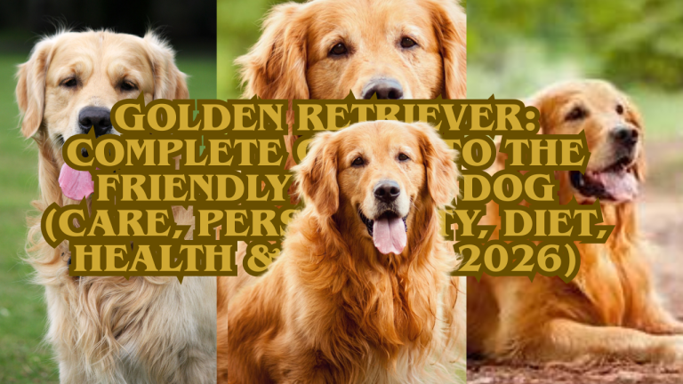 Golden Retriever: Complete Guide to the Friendly Family Dog (Care, Personality, Diet, Health & More – 2026)